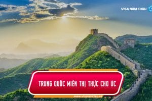 Trung Quốc miễn thị thực cho Úc