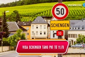 visa schengen tăng phí từ 11/6