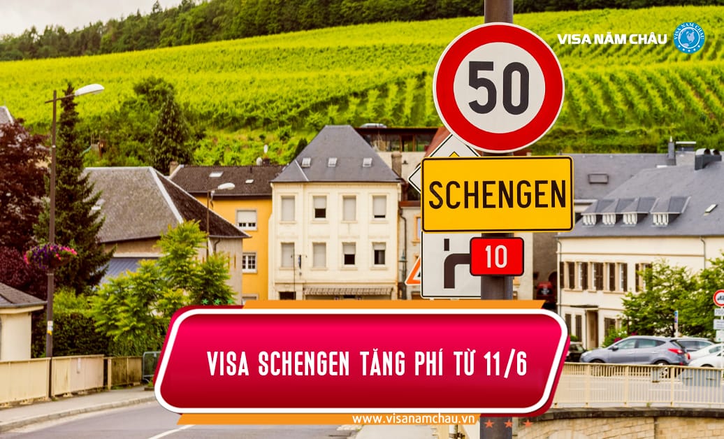 visa schengen tăng phí từ 11/6