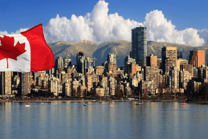 A city skyline with a red flag AI-generated content may be incorrect.