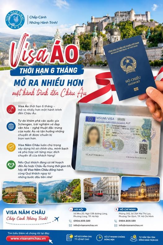 Đậu Visa Du lịch Áo — Chị Vy Nguyễn