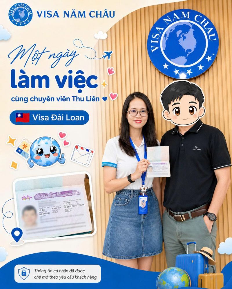 Đậu Visa Du lịch Đài Loan — Anh Minh Sơn