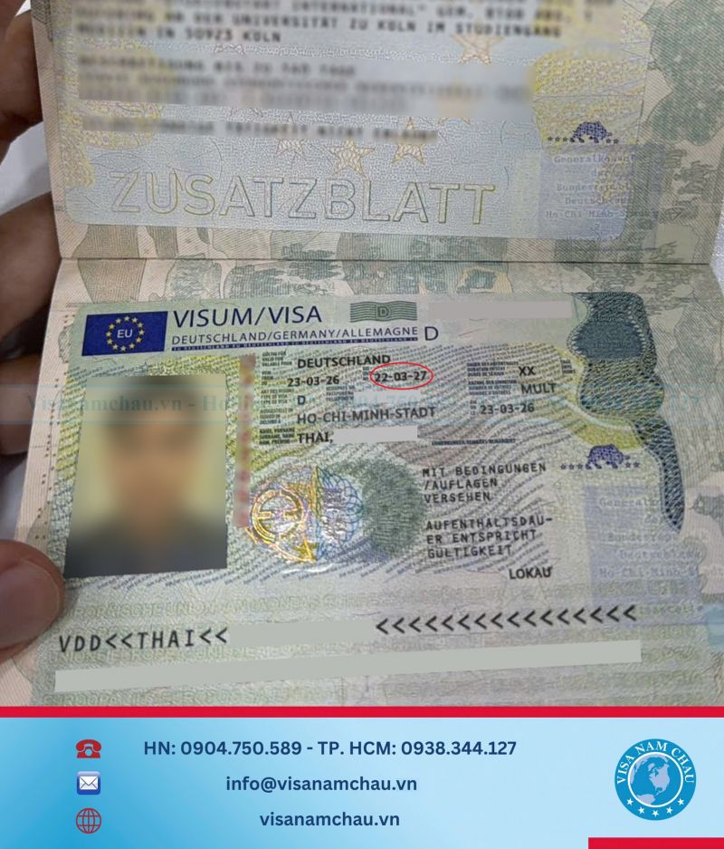 Đậu Visa Du lịch Đức — Anh Tiến Dũng