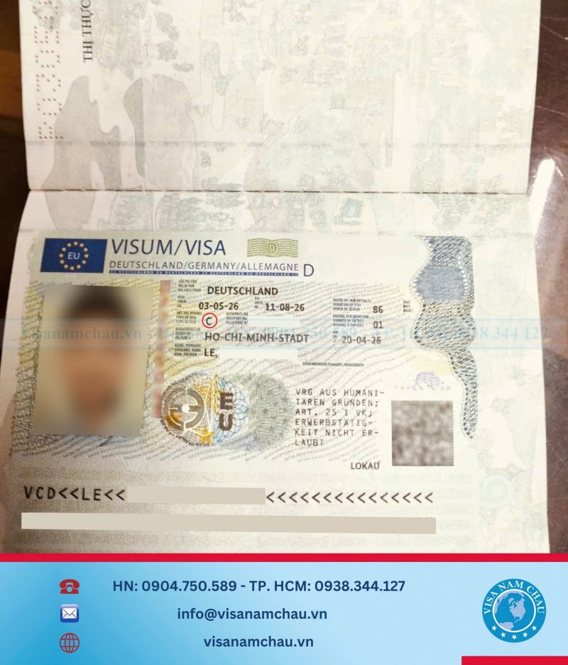Đậu Visa Du lịch Đức — Anh Nhật Minh