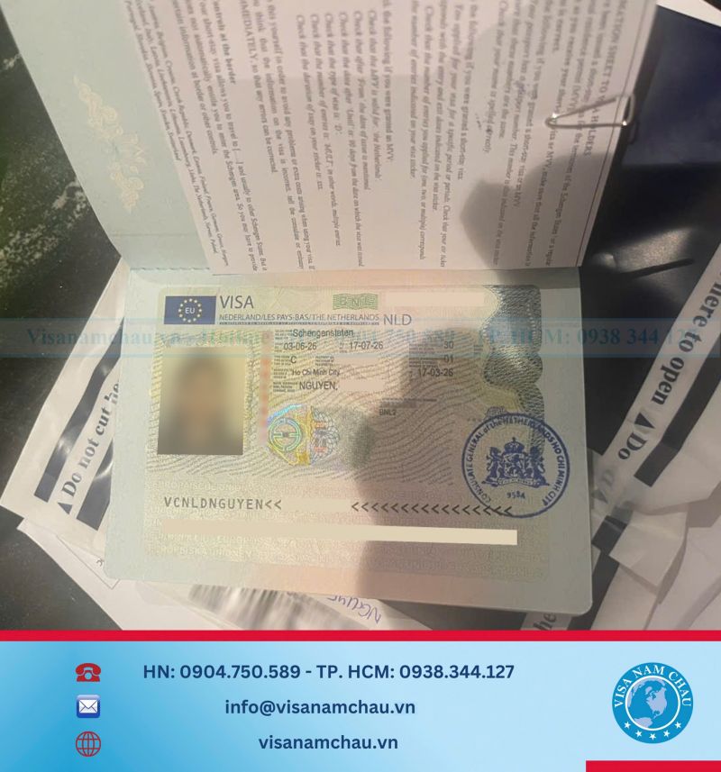 Đậu Visa Du lịch Hà Lan — Anh Đức Huy