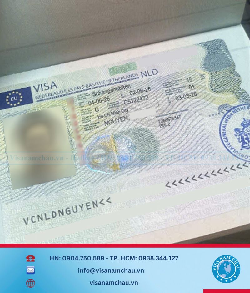 Đậu Visa Du lịch Hà Lan — Anh Hoàng Long
