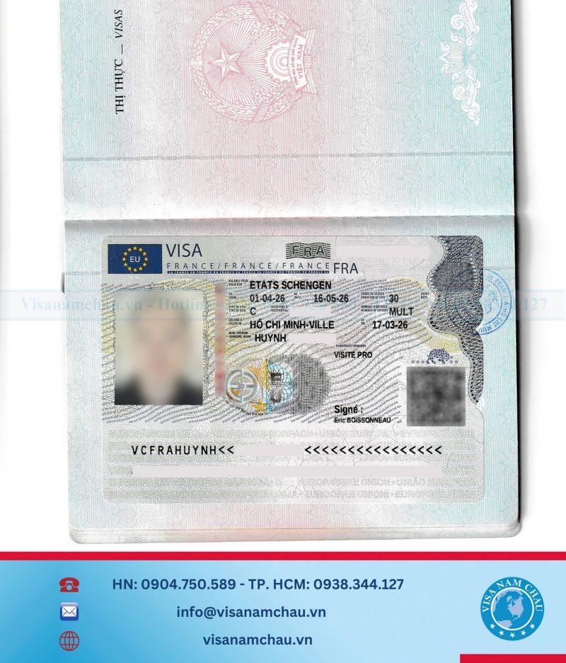 Đậu Visa Du lịch Pháp — Bác Minh Bình