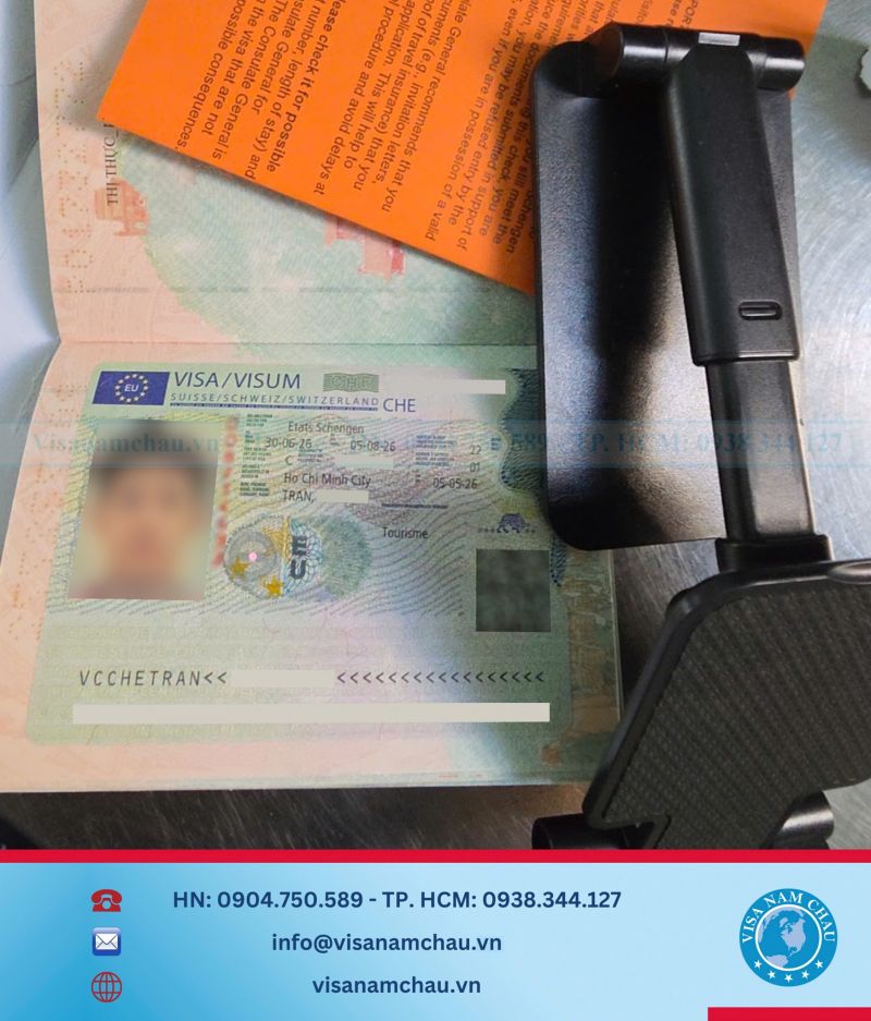 Đậu Visa Du lịch Thụy Sĩ — Cô Kim Chi