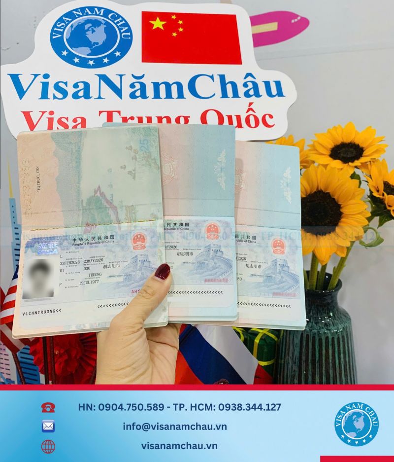 Đậu Visa Du lịch Trung Quốc — Anh Tiến Dũng