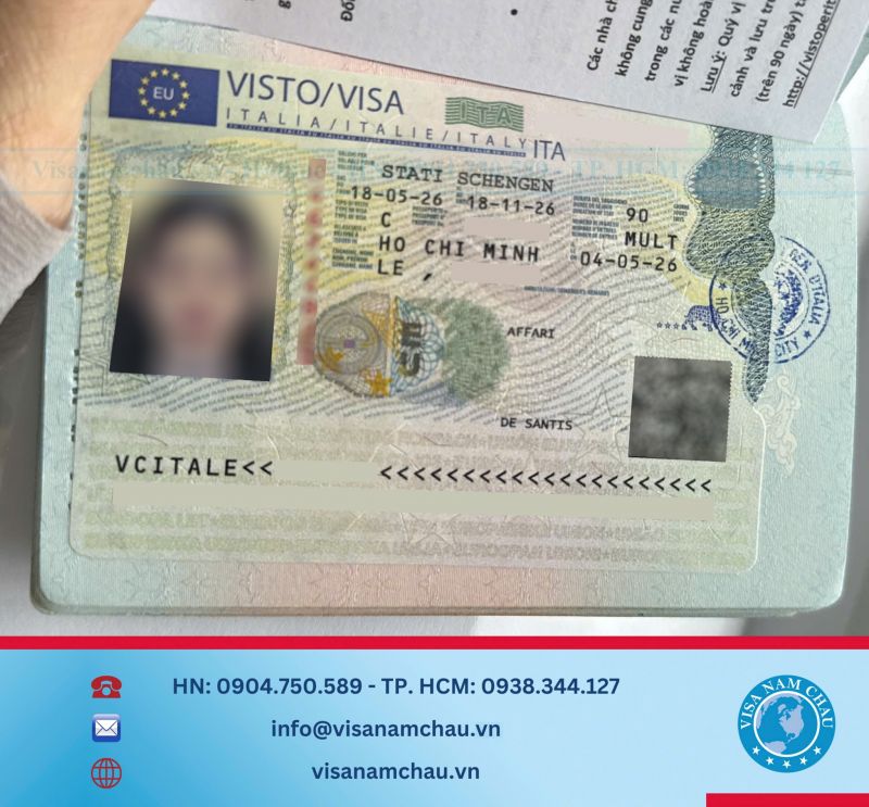Đậu Visa Du lịch Ý — Cô Thu Hà