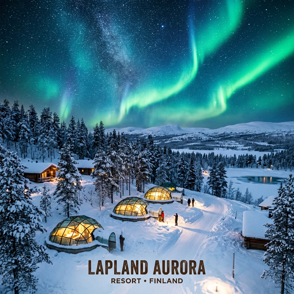 Bắc cực quang tại Lapland, Phần Lan